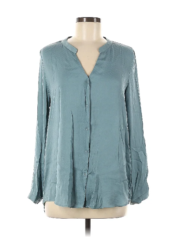 Long Sleeve Blouse Embroidered Floral Blouse
