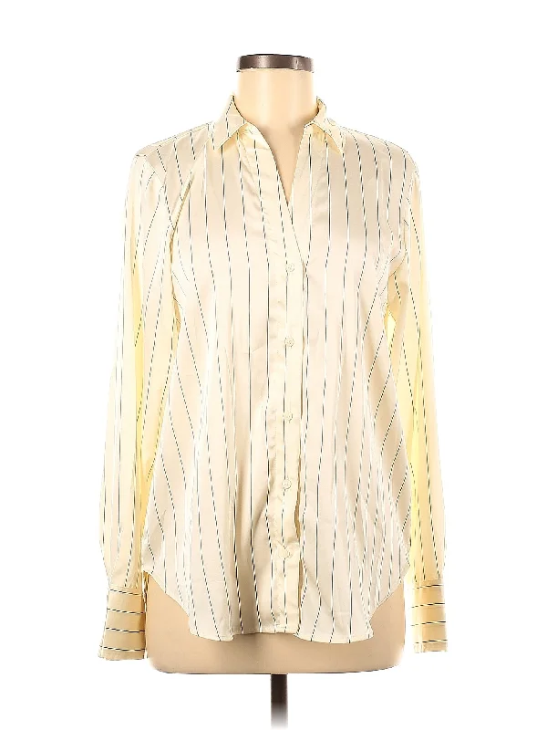 Long Sleeve Blouse Sheer Sleeve Blouse