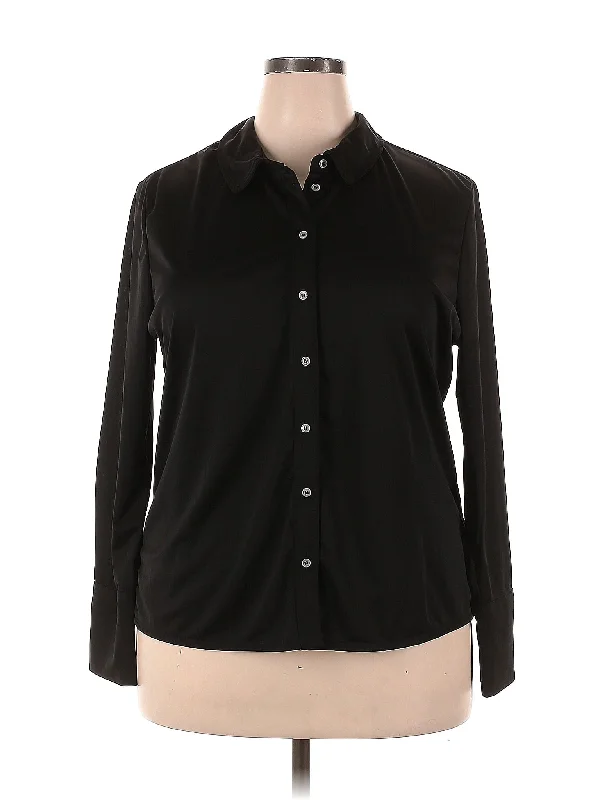 Long Sleeve Blouse Double-Layered Blouse