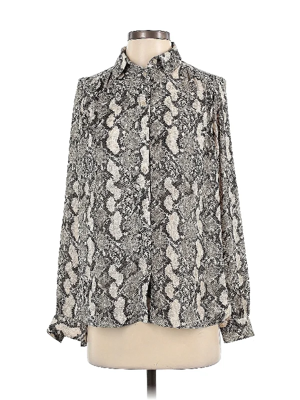 Long Sleeve Blouse Double-Layered Blouse
