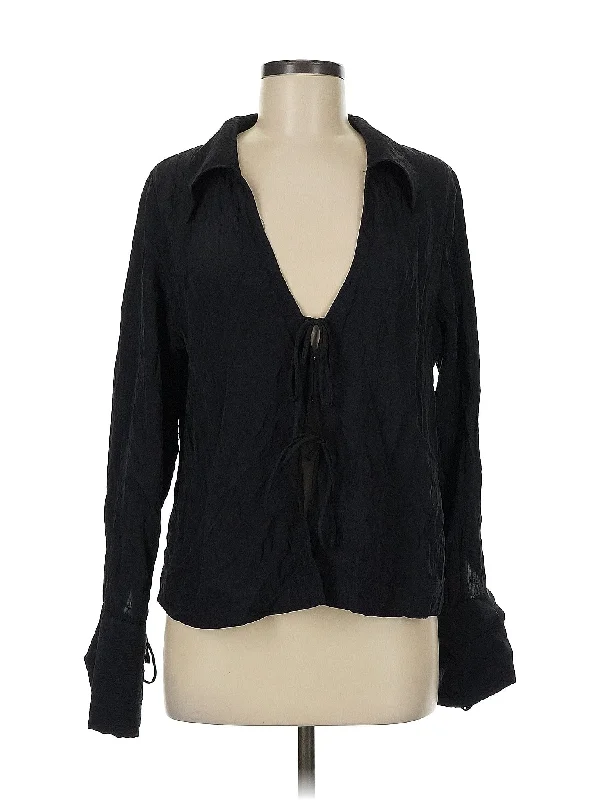 Long Sleeve Blouse Chic Sleeveless Blouse