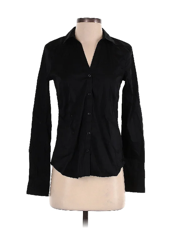 Long Sleeve Blouse Casual Button Blouse