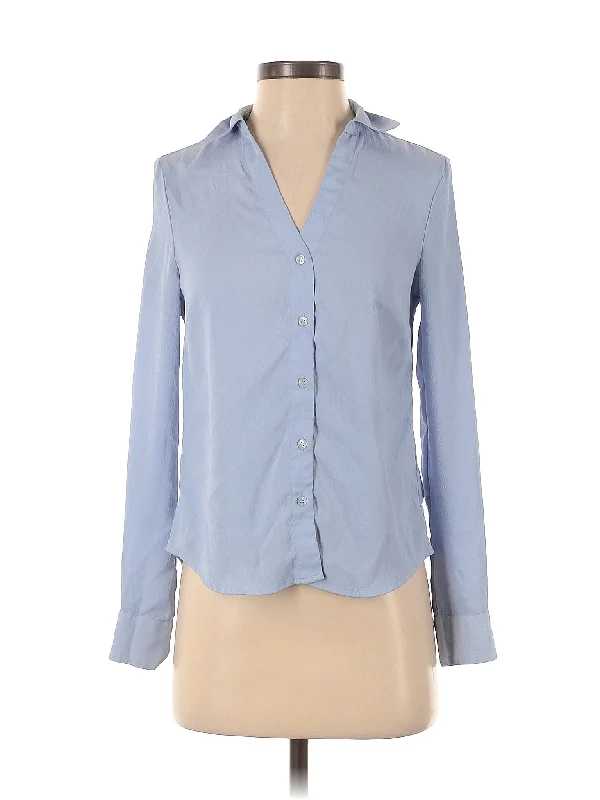 Long Sleeve Blouse Lightweight Chiffon Blouse
