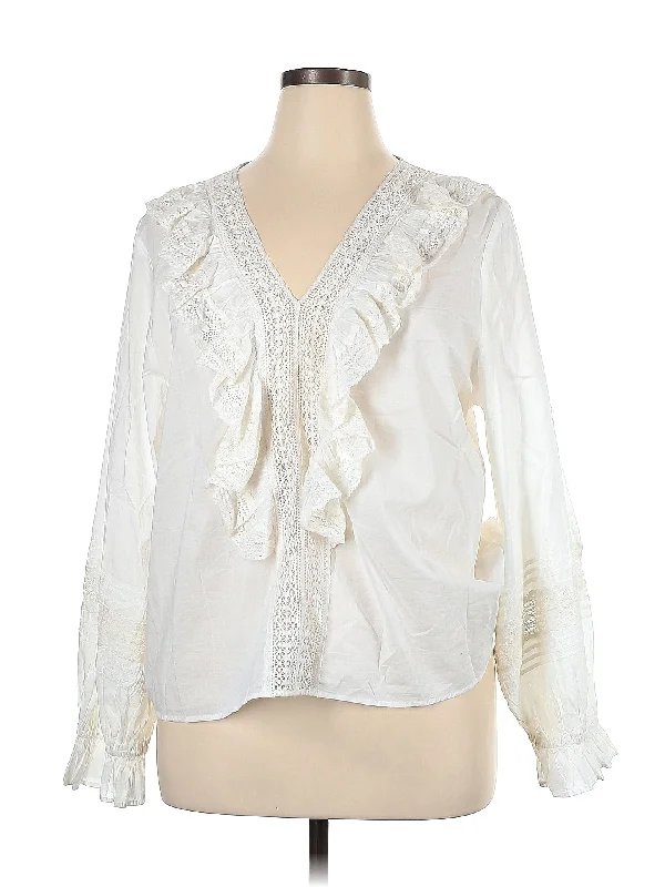 Long Sleeve Blouse Elegant Lace Blouse