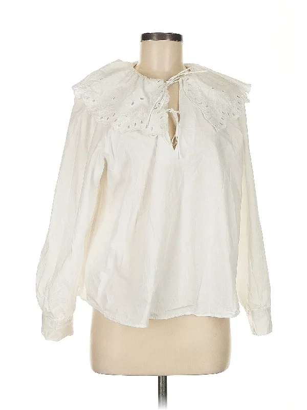 Long Sleeve Blouse Chic Wrap Blouse