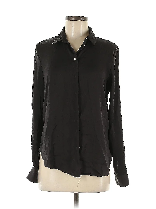 Long Sleeve Blouse Casual Relaxed Fit Blouse