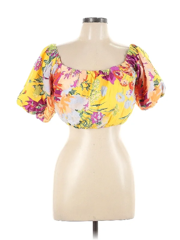 Short Sleeve Blouse Double-Layered Blouse