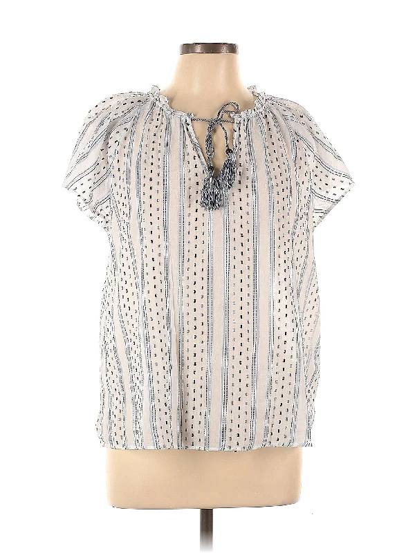 Short Sleeve Blouse Chic Square Blouse