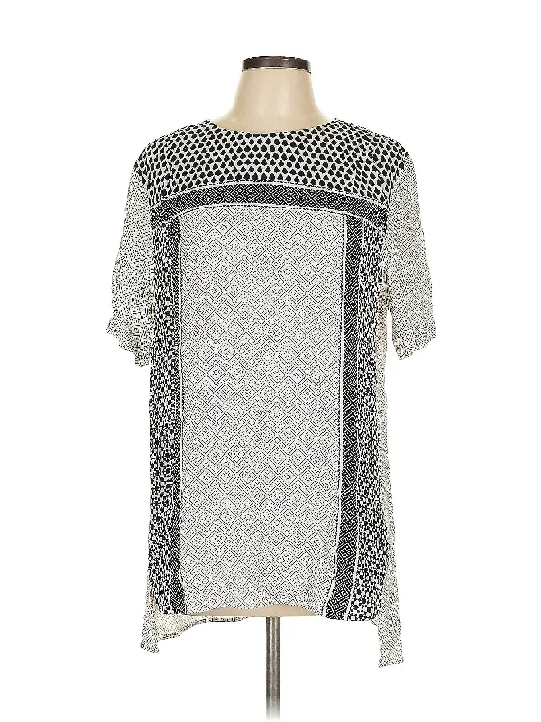 Short Sleeve Blouse Feminine Ruffle Blouse