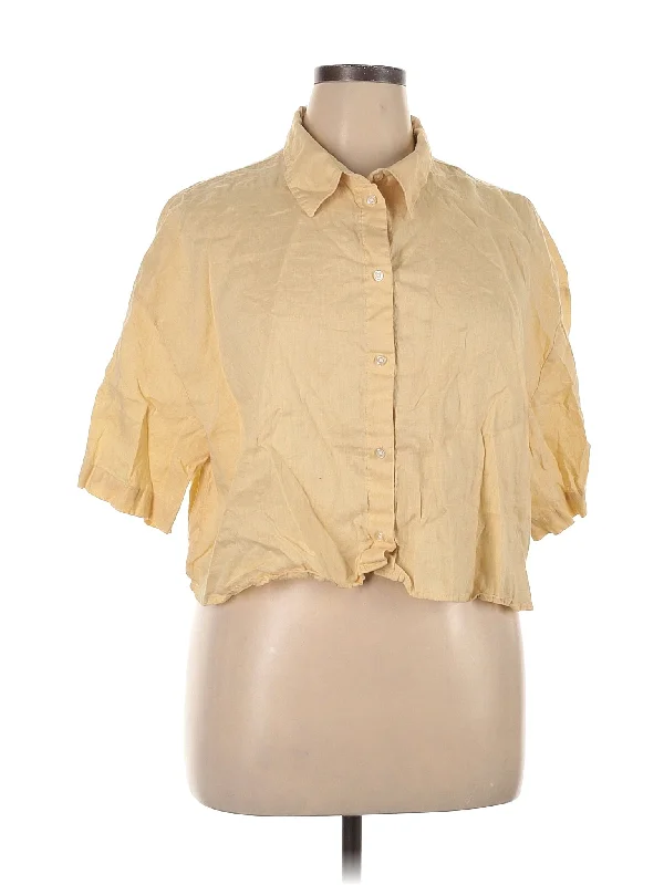 Short Sleeve Blouse Peter Pan Blouse