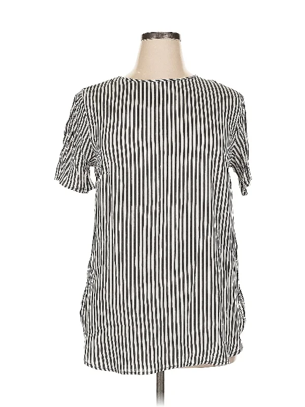 Short Sleeve Blouse Polished Work Blouse