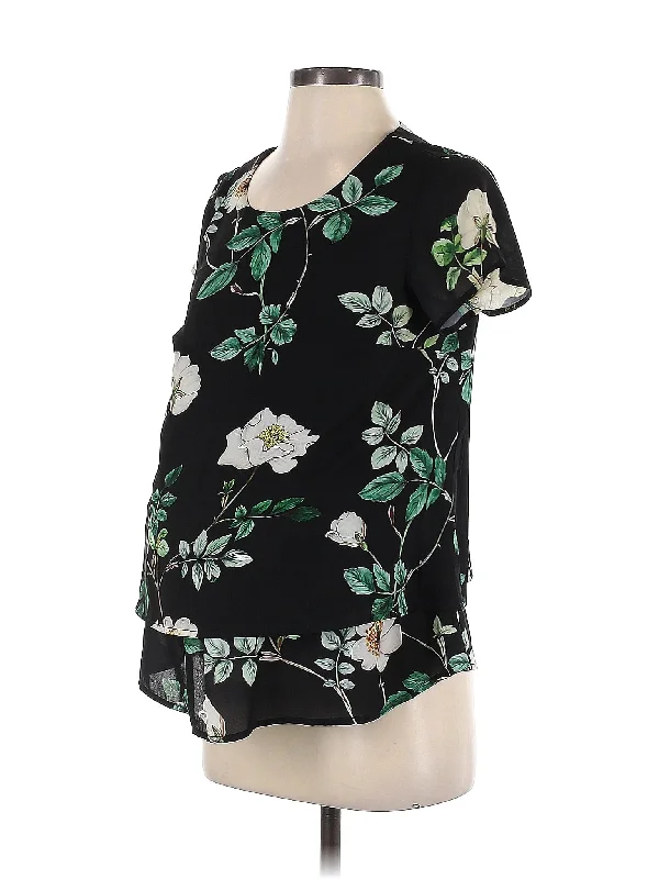 Short Sleeve Blouse Lightweight Floral Blouse
