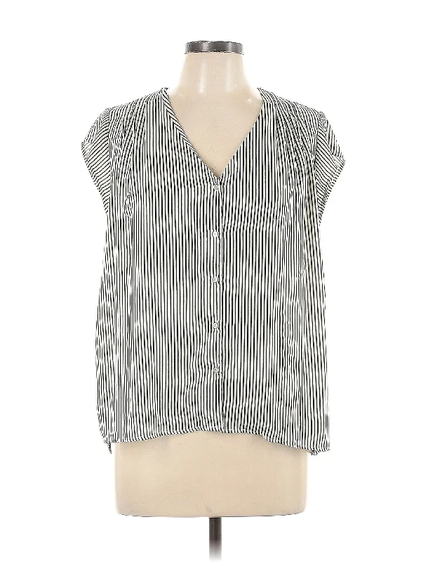 Sleeveless Blouse Stretchy Fitted Blouse