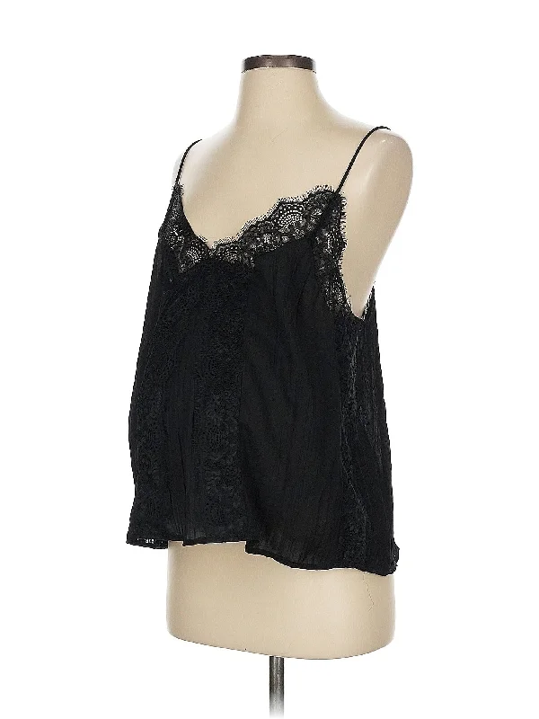 Sleeveless Blouse Stretchy Fitted Blouse
