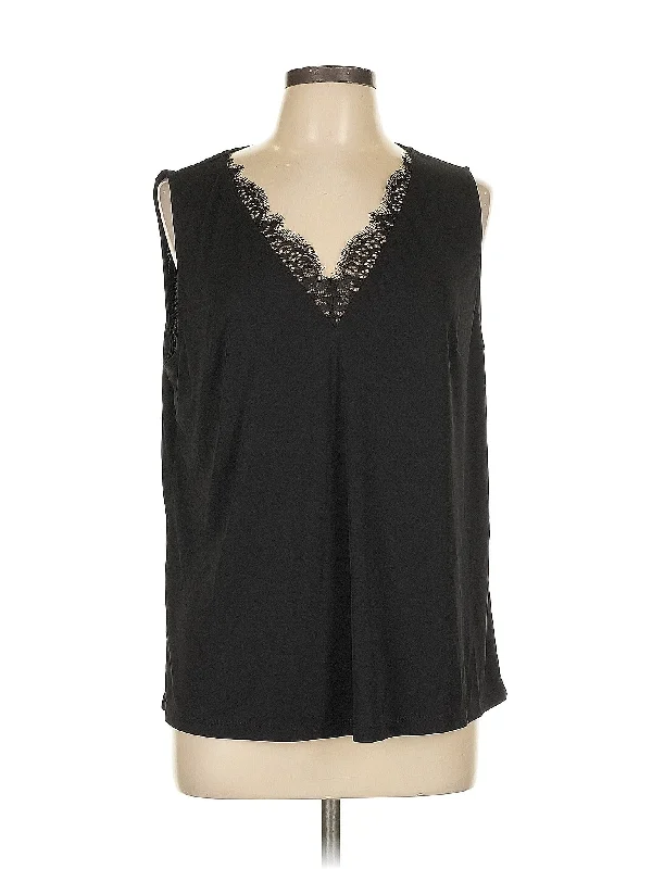 Sleeveless Blouse Peter Pan Collar Blouse