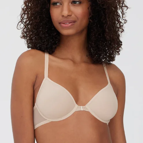 Spellbound Front Close T-Shirt Bra - 328212 - Nylon Print Jacquard Patchwork
