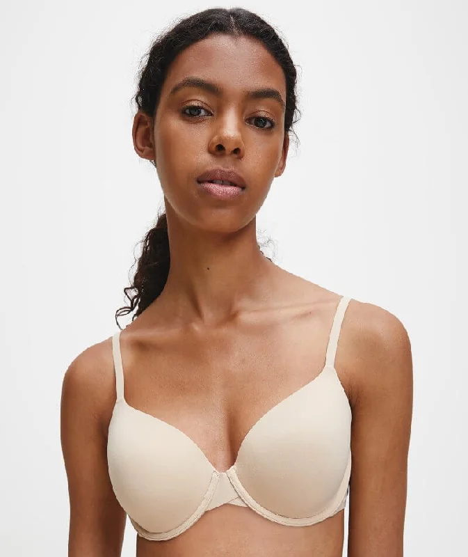 Calvin Klein Perfectly Fit T-Shirt Bra - Bare Fitted T-Shirt Seamless Stretchy