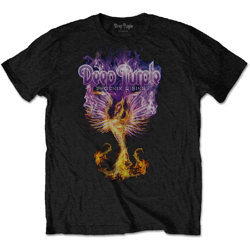 Deep Purple | Official Band T-Shirt | Phoenix Rising Cotton Fabric Linen Fabric Terry Fabric