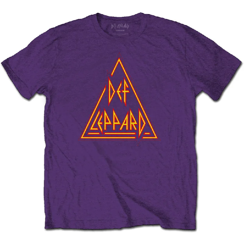 Def Leppard | Official Band T-Shirt | Classic Triangle Logo Elasticated Padded Insulated