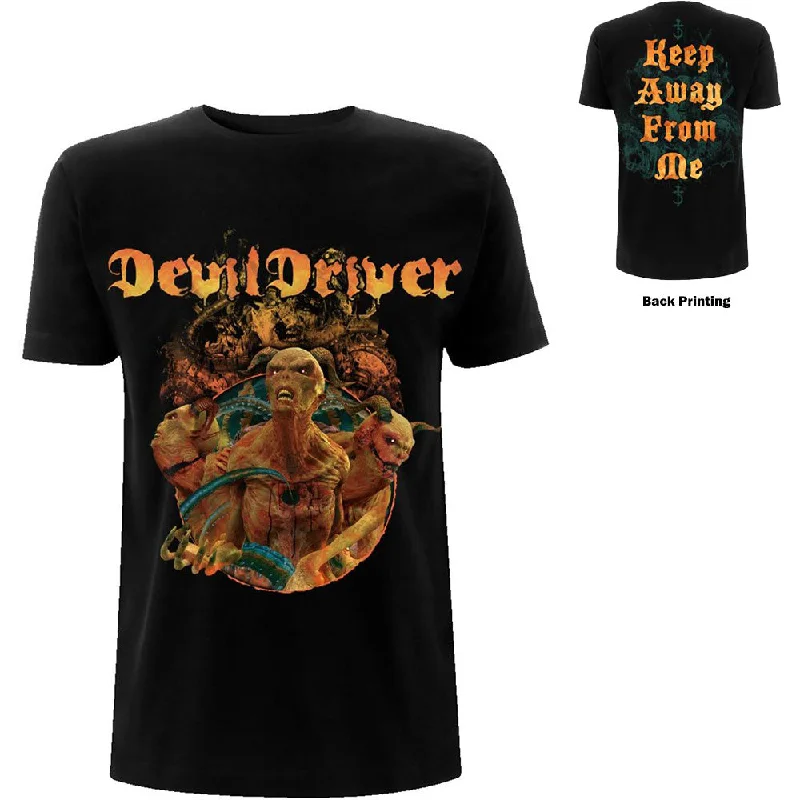 DevilDriver | Official Band T-Shirt | Keep Away from Me (Back Print) Faux Fur Fabric Real Fur Fabric Shearling Fabric