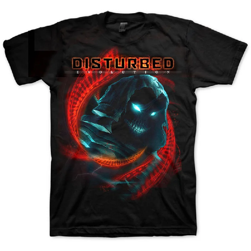 Disturbed | Official Band T-Shirt | DNA Swirl Hooded Caped Shawl Collar