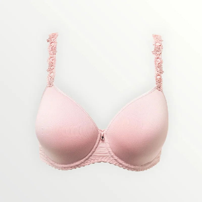 Elise Spacer T-shirt Bra | Nude Rose Notch Collar Peter Pan Collar Cowl Neck