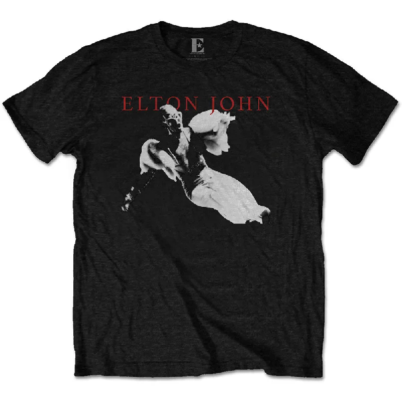 Elton John | Official Band T-Shirt | Homage 1 Fleece Fabric Down Fabric Feather Fabric Elton John | Official Band T-Shirt | Homage 1 Fleece Fabric Down Fabric Feather Fabric