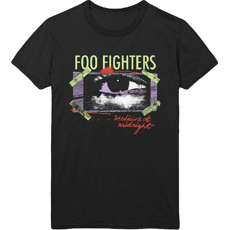 Foo Fighters | Official Band T-Shirt | Medicine At Midnight Taped Satin Blend Silk Blend Wool Blend