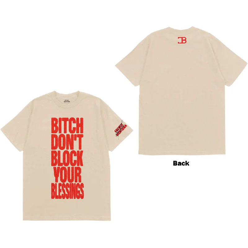 French Montana | Official Band T-Shirt | Don't Block Your Blessings (Back Print) (Small) Zippered Front Buttoned Front Snap Front French Montana | Official Band T-Shirt | Don't Block Your Blessings (Back Print) (Small) Zippered Front Buttoned Front Snap Front