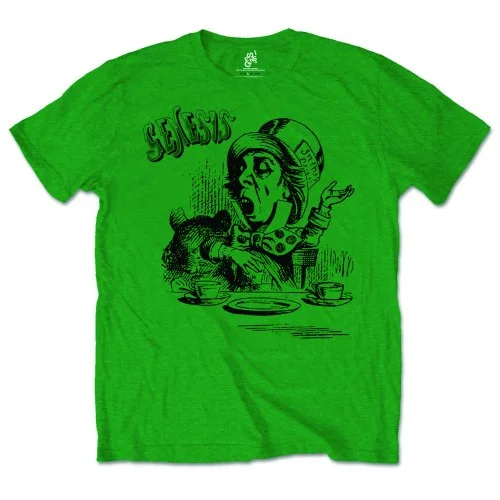 Genesis | Official Band T-Shirt | Mad Hatter Rayon Velvet Corduroy