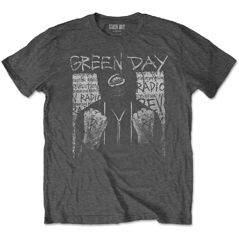 Green Day | Official Band T-Shirt | Ski Mask Mesh Blend Leather Blend Suede Blend