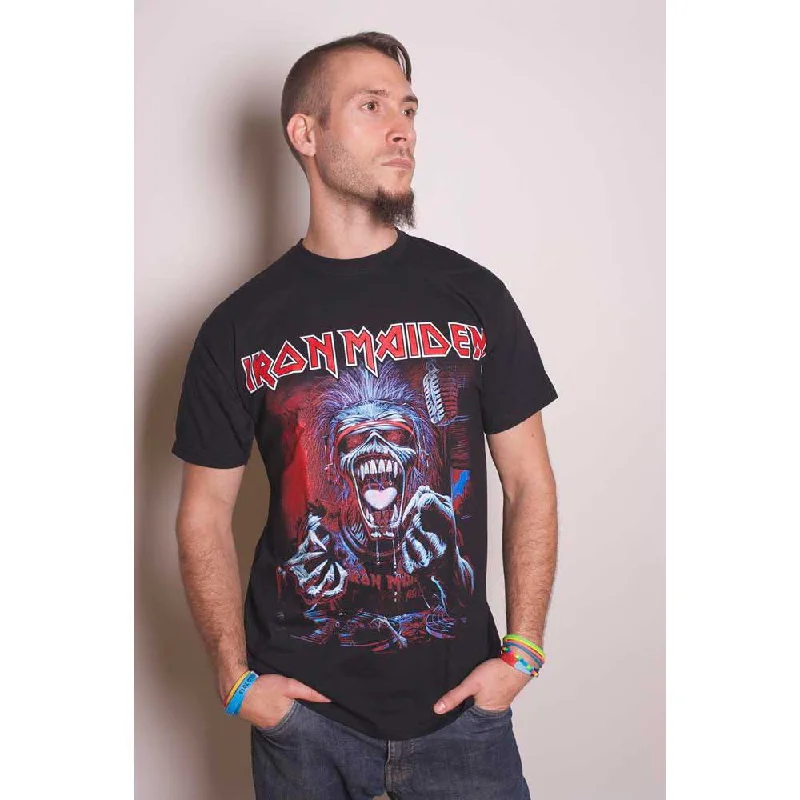 Iron Maiden | Official Band T-Shirt | A Read Dead One Ribbed T-Shirt High Neck Heavyweight