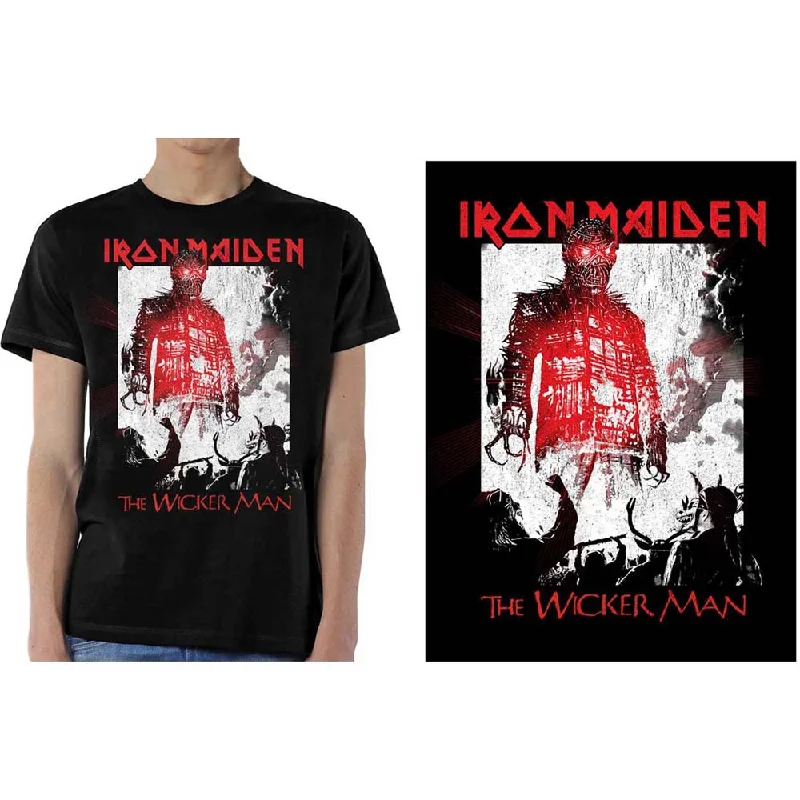 Iron Maiden | Official Band T-Shirt | The Wicker Man Smoke Fashionable Trendy Casual