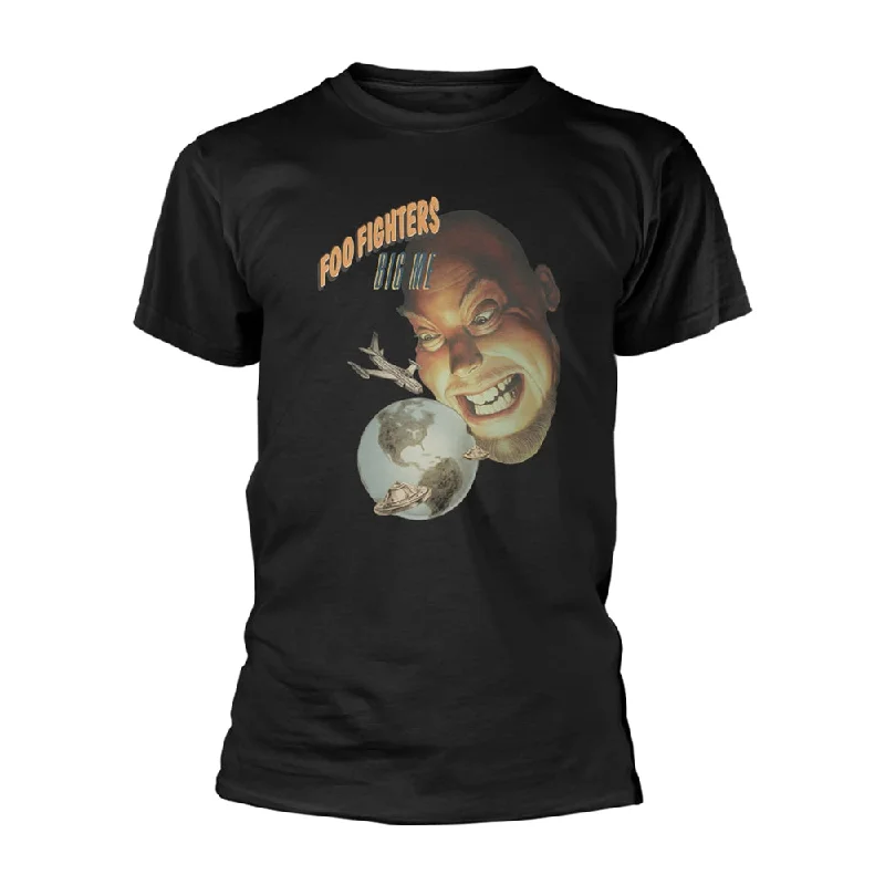 Foo Fighters | Official Band T-Shirt | Big Me Globe Cotton Fabric Linen Fabric Terry Fabric