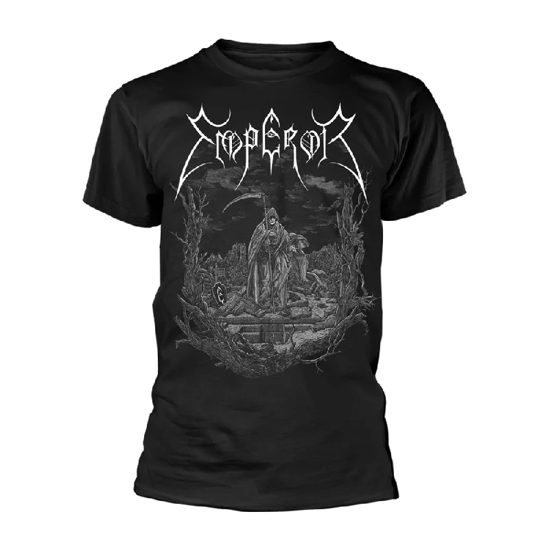 Emperor Unisex T-shirt: Luciferian (back print) Plaid T-Shirt Polka Dot Checkered