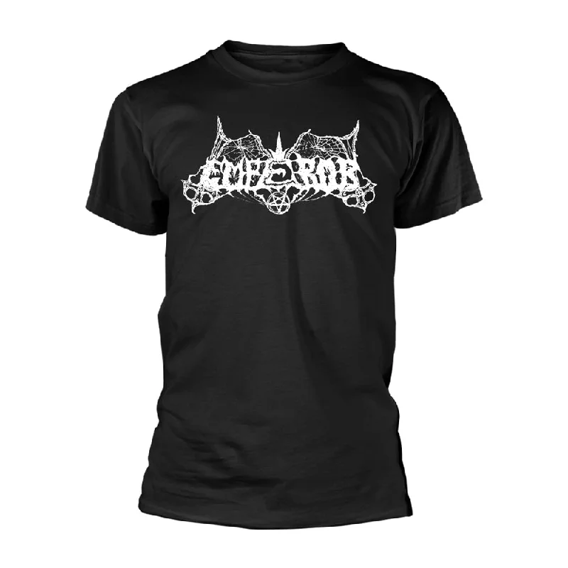 Emperor Unisex T-shirt: Old School Logo (Black) (back print) Welt Pockets Slit Pockets