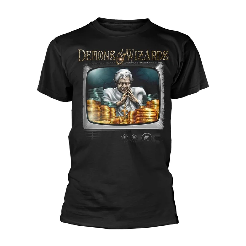 Demons & Wizards Unisex T-shirt: Midas Disease (back print) Iron Safe Non-Iron Wrinkle Free