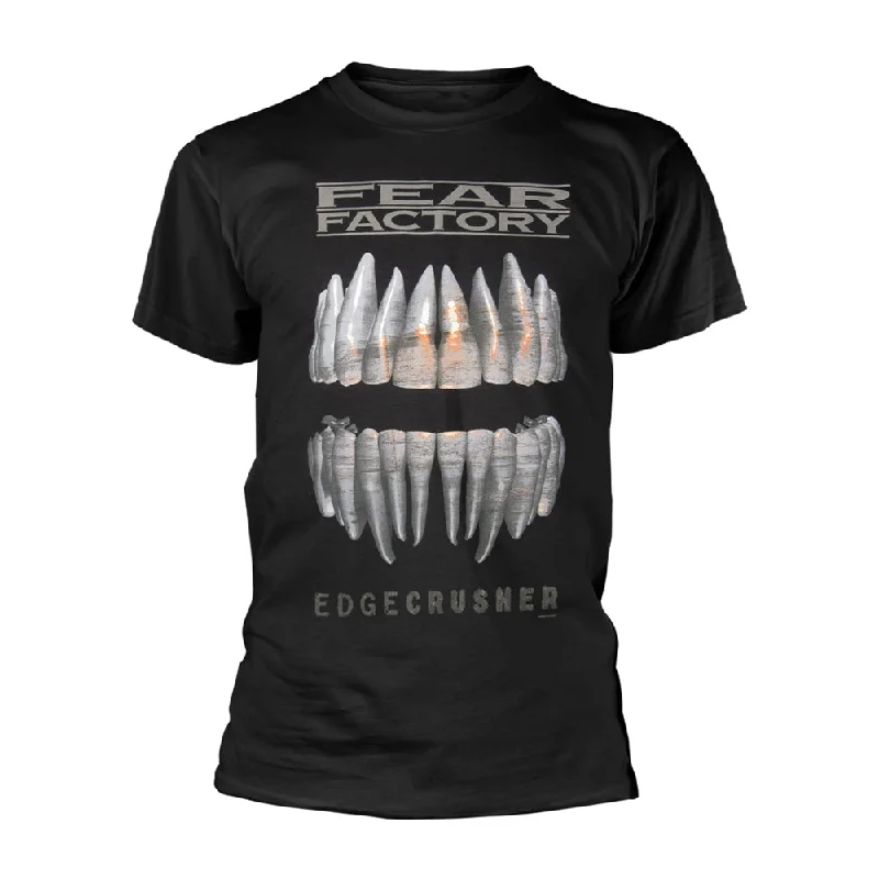 Fear Factory Unisex T-shirt: Edgecrusher (back print) Chenille Blend Fleece Blend Nylon Blend Fear Factory Unisex T-shirt: Edgecrusher (back print) Chenille Blend Fleece Blend Nylon Blend