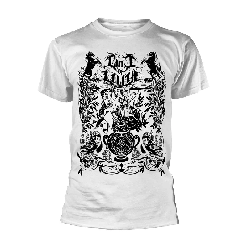Cult Of Lilith Unisex T-shirt: Gairah (White) Graphic T-Shirt Round Neck Polyester