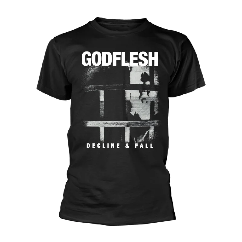 Godflesh Unisex T-shirt: Decline & Fall Collared Crew Neck Turtle Neck