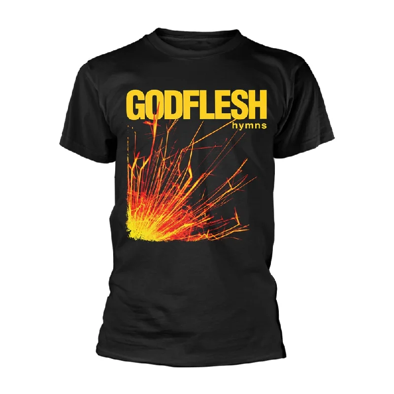 Godflesh Unisex T-shirt: Hymns Mesh Blend Leather Blend Suede Blend