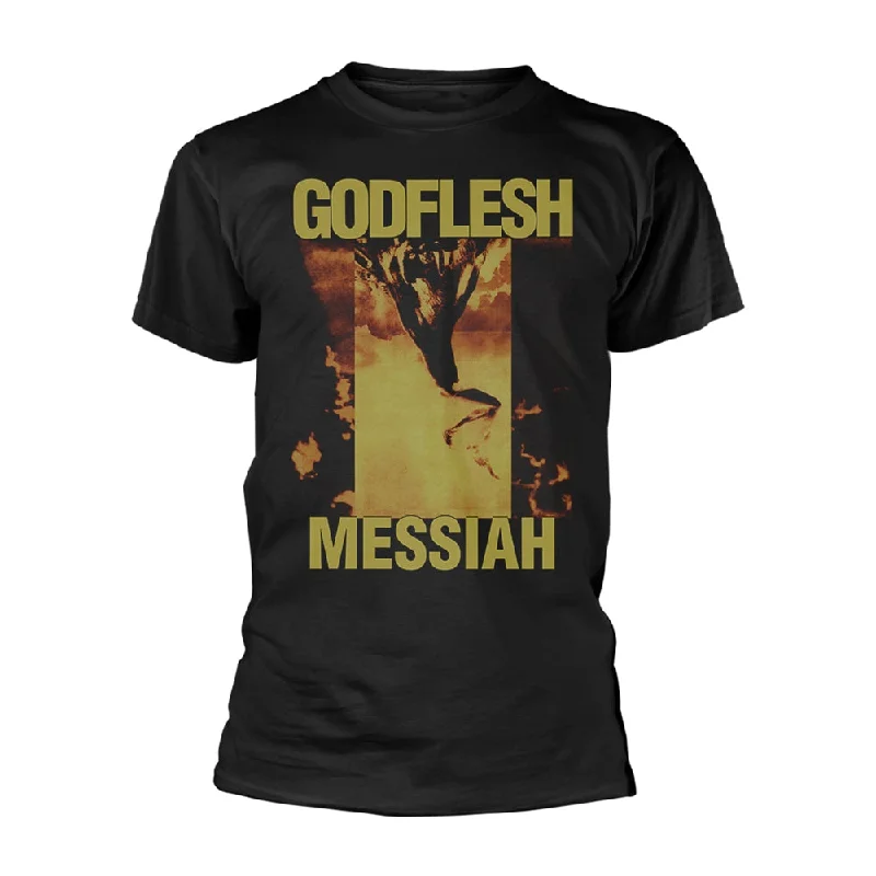 Godflesh Unisex T-shirt: Messiah Chenille Blend Fleece Blend Nylon Blend