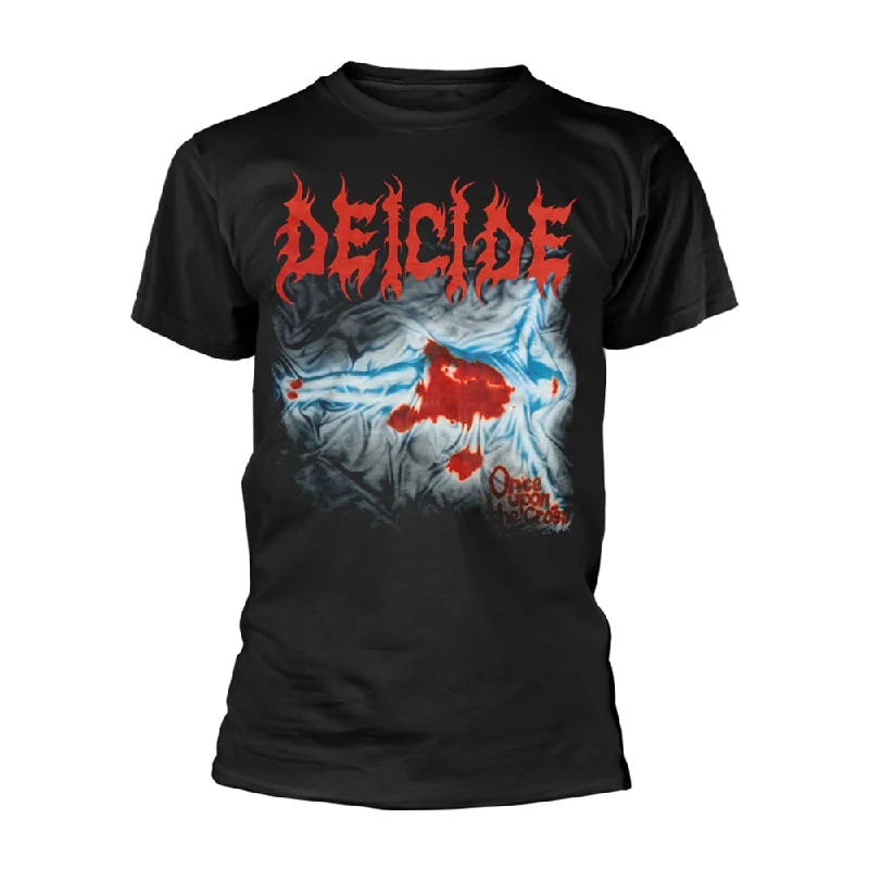 Deicide Unisex T-shirt: Once Upon The Cross (Black) Collared Crew Neck Turtle Neck