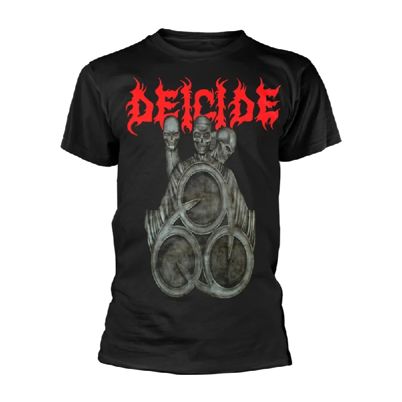 Deicide Unisex T-shirt: In Torment In Hell (back print) Zippered Front Buttoned Front Snap Front
