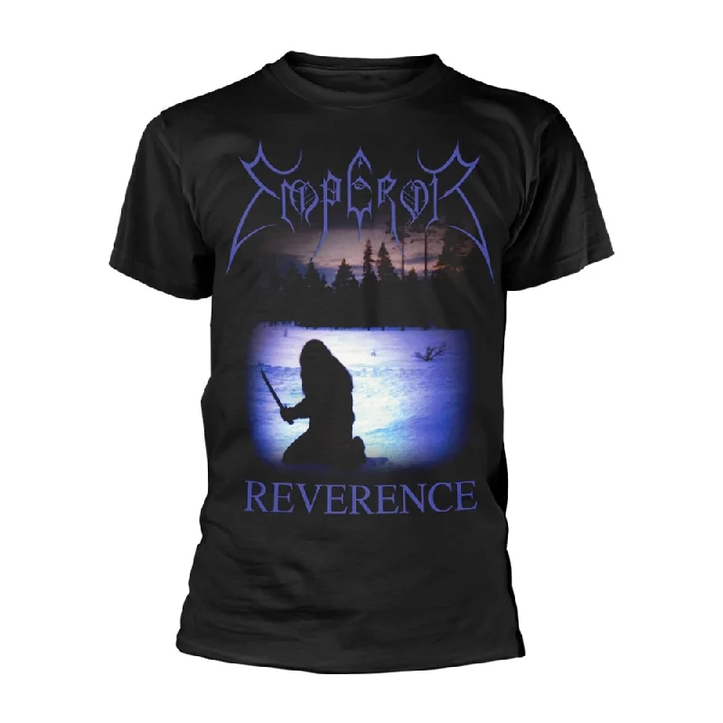 Emperor Unisex T-shirt: Reverence (back print) Hooded Caped Shawl Collar