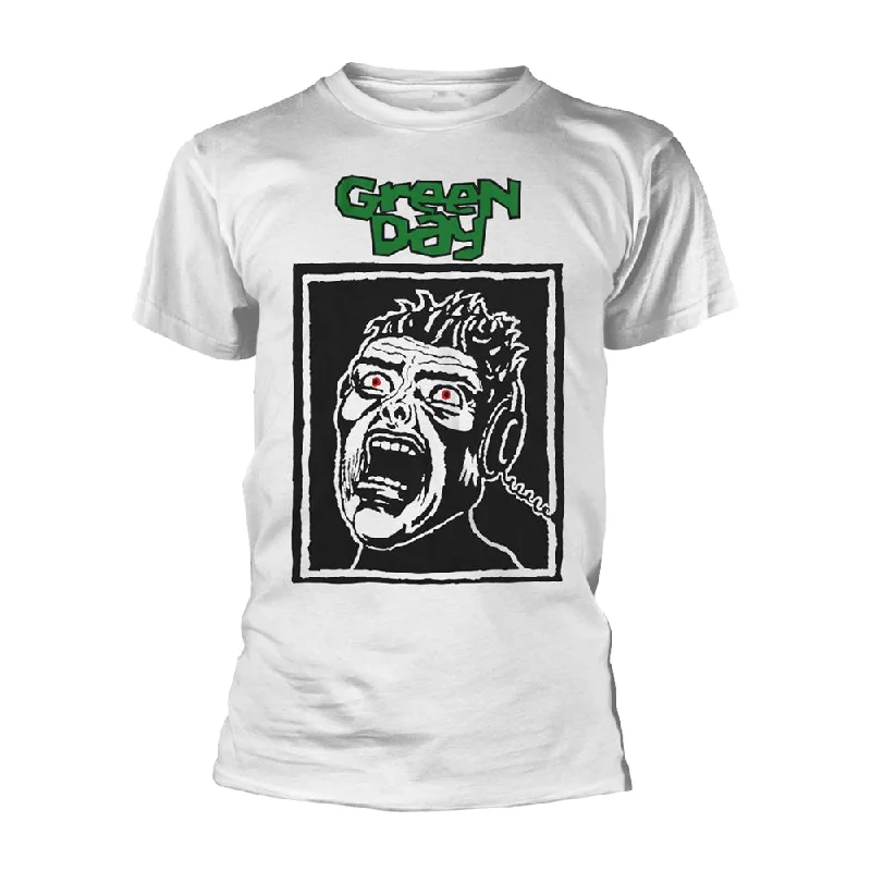 Green Day Unisex T-shirt: Scream Polka Dot Checkered Tartan