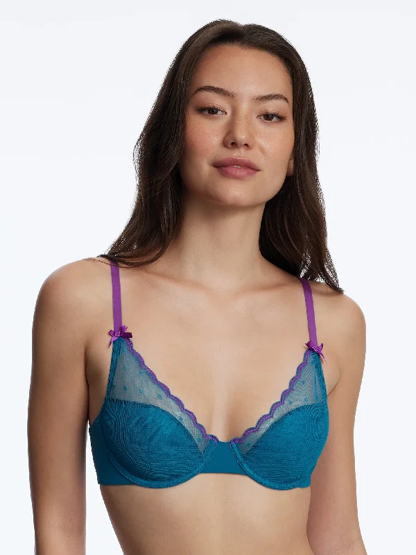 Siren Plunge T-Shirt Bra Handmade Hand-knitted Hand-woven