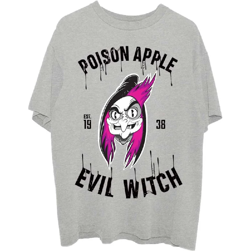 Disney | Official Band T-Shirt | Snow White Evil Witch Poison Apple Terry Blend Velvet Blend Canvas Blend Disney | Official Band T-Shirt | Snow White Evil Witch Poison Apple Terry Blend Velvet Blend Canvas Blend