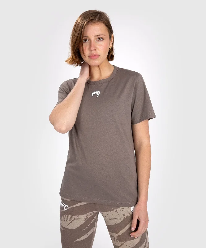 T-Shirt en Coton À Manches Courtes pour Femmes UFC Adrenaline by Venum Fight Week - Bronze Knit Fabric Woven Fabric Fleece Fabric