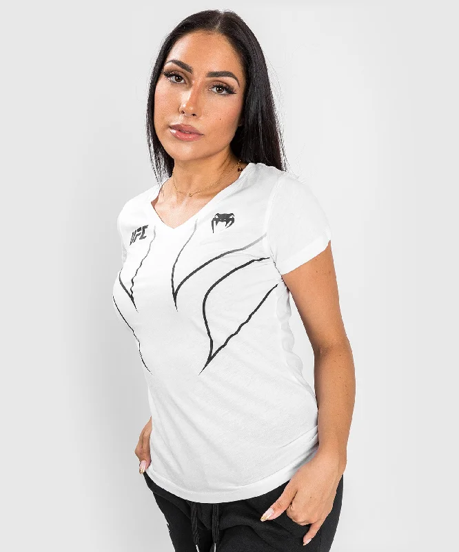 T-shirt Femme UFC Venum Fight Night 2.0 Replica - Blanc Mesh Blend Leather Blend Suede Blend